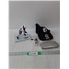 Image 1 : Hockey Player Figurine, Steelers Hat, Stop Watch & Keychain Holder