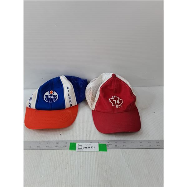 Oilers Hat & 74 Canadian Hat