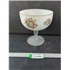 Image 1 : Frosted Glass Compote Dish- 8" x 8.5"