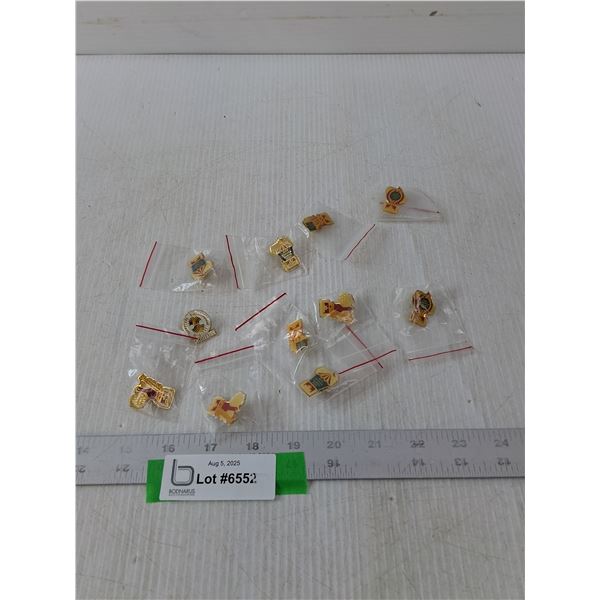 Variety Of 1989 Jeux Game Pins