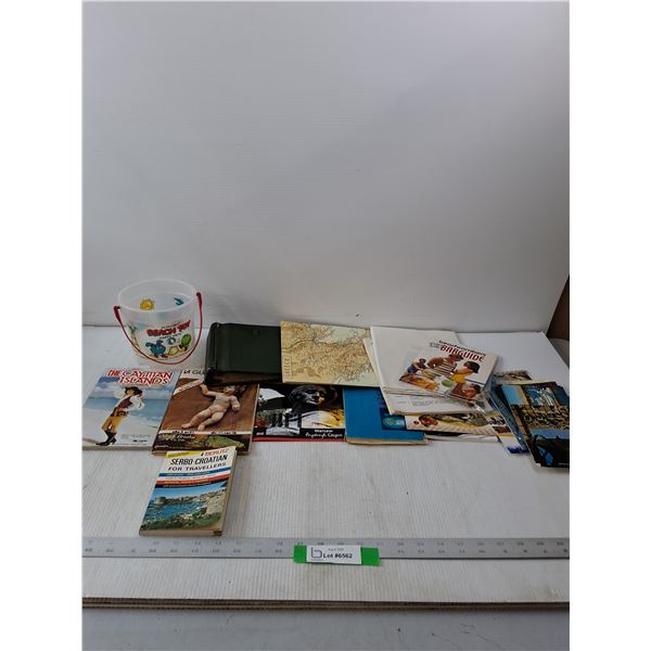 McDonald's Bucket, Variety Of Books & Post Cards