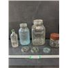 Image 1 : (2) Glass Canning Jar, Glass Bottle & Glass Jars