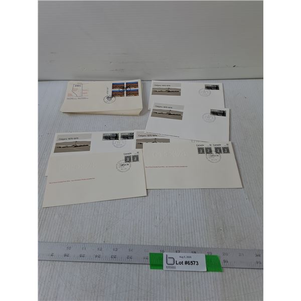 Variety Of Canadian First Day Covers- 7.5" x 4.5"