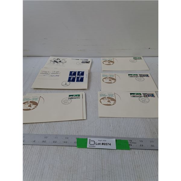 Variety Of Canadian First Day Covers- 7.5" x 4.5"