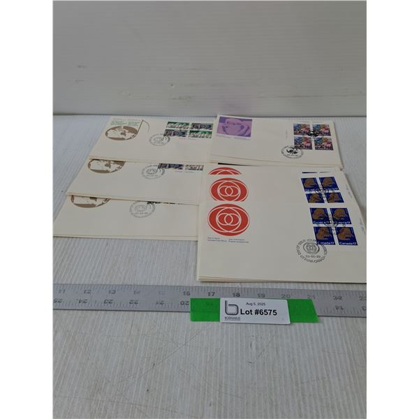 Variety Of Canadian First Day Covers- 7.5" x 4.5"