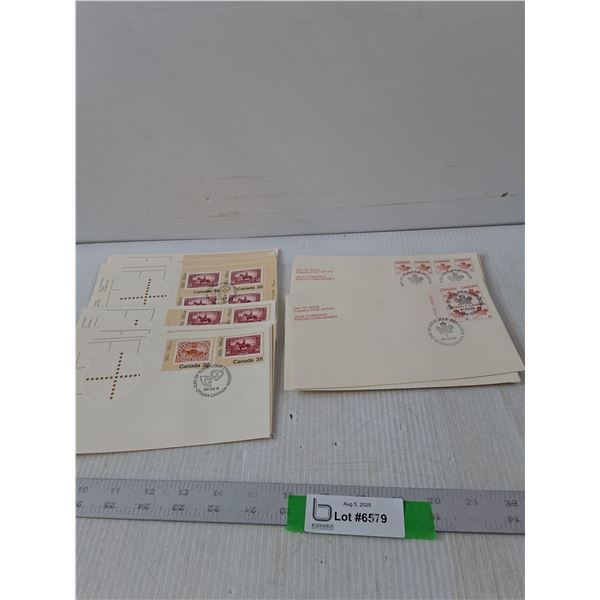 Variety Of Canadian First Day Covers- 7.5" x 4.5"