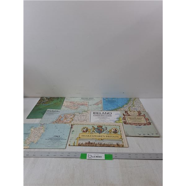 (8) Variety Of Map Close-Ups