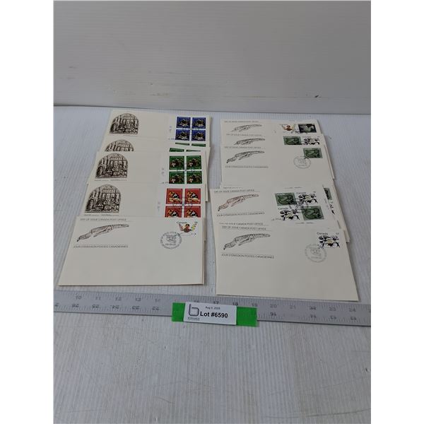 Variety Of Canadian First Day Covers- 7.5" x 4.5"