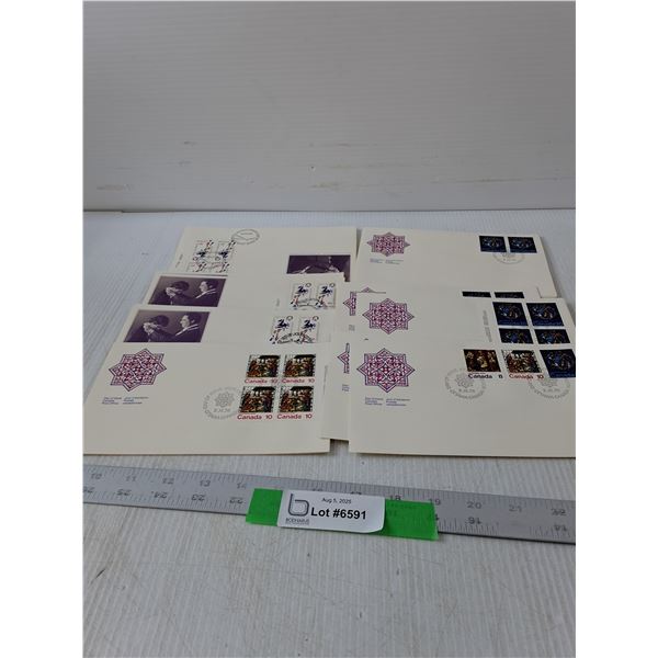Variety Of Canadian First Day Covers- 7.5" x 4.5"