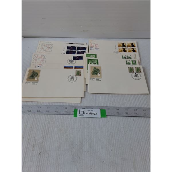 Variety Of Canadian First Day Covers- 7.5" x 4.5"