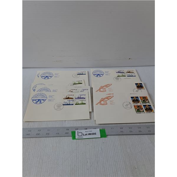Variety Of Canadian First Day Covers- 7.5" x 4.5"