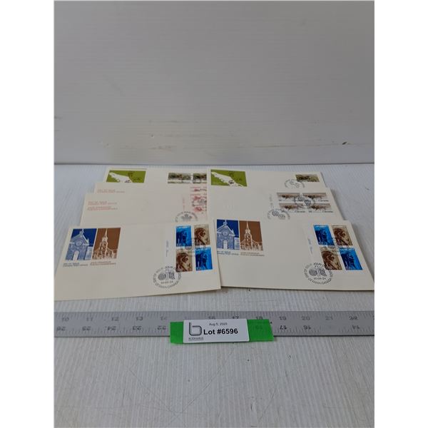 Variety Of Canadian First Day Covers- 7.5" x 4.5"