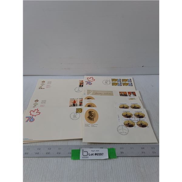 Variety Of Canadian First Day Covers- 7.5" x 4.5"