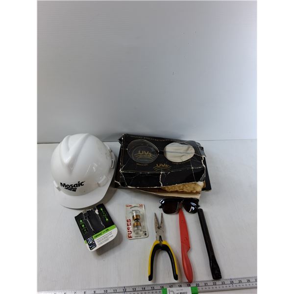Mosaic Hard Hat, Lightning To USB Cable, UV3 Wood Protection Package, Misc - As Is CANNOT SHIP