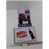 Image 1 : (2) Metal Novelty Signs - Coca-Cola 12'' x 8'', Farmall International Harvester 8'' x 12''