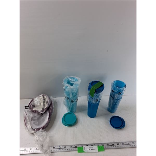 Tupperware Breakfast Maker, (9) Tupperware Cups