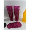 Image 3 : (12) Tupperware Cups, Tupperware Water Bottle