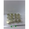 Image 1 : (12) Glass Jelly Jars With Lids