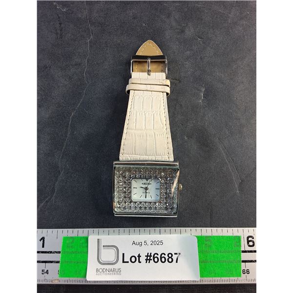 Marco Max Quartz Watch with White Band - Tested