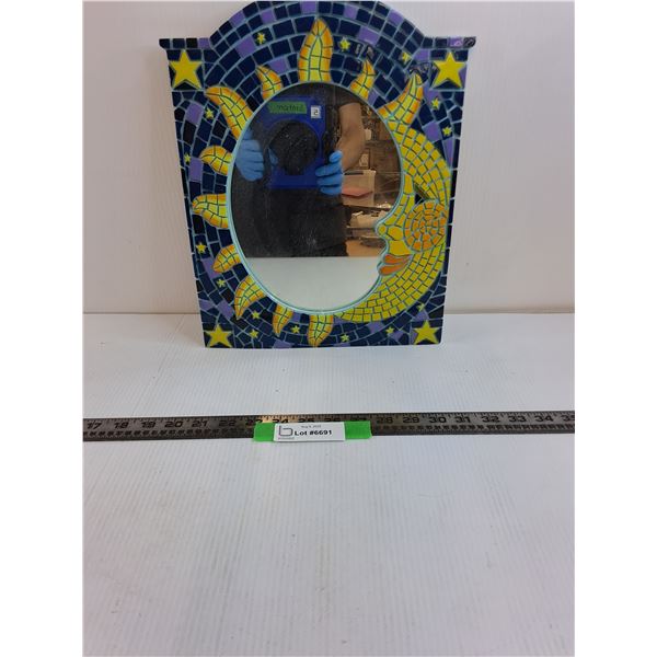 11" x 14" Sun And Moon Mosaic Mirror
