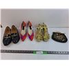 Image 1 : (3) Womens Shoes US 9 Woias, US 9 Stuart Weitzman, Us 10.5 Karston, and Flower Purse
