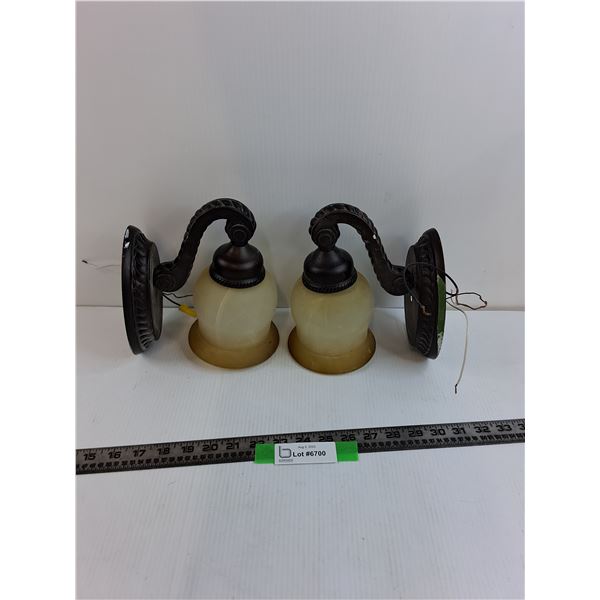 (2) Wall Mount Light Fixtures As-Is