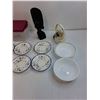 Image 2 : (8) Paragon Blossom Plates, (2) Corelle Bowls, Container, Misc