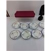 Image 3 : (8) Paragon Blossom Plates, (2) Corelle Bowls, Container, Misc
