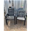 Image 1 : ** (4) Patio Chairs 25" x 25" x 35", Missing Cushions, Cannot Ship