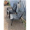 Image 3 : ** (4) Patio Chairs 25" x 25" x 35", Missing Cushions, Cannot Ship