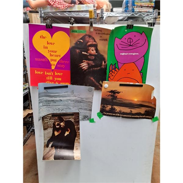 Various Posters 21" x 14"