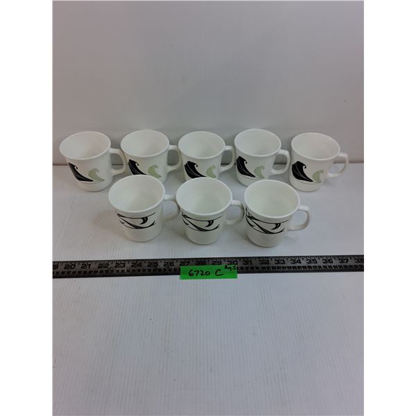(8) Corning Ware Coffee Mugs