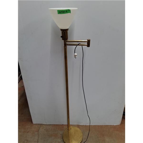 * Vintage Metal Adjustable Floor Lamp - Tested - 56" Tall - Pickup Only