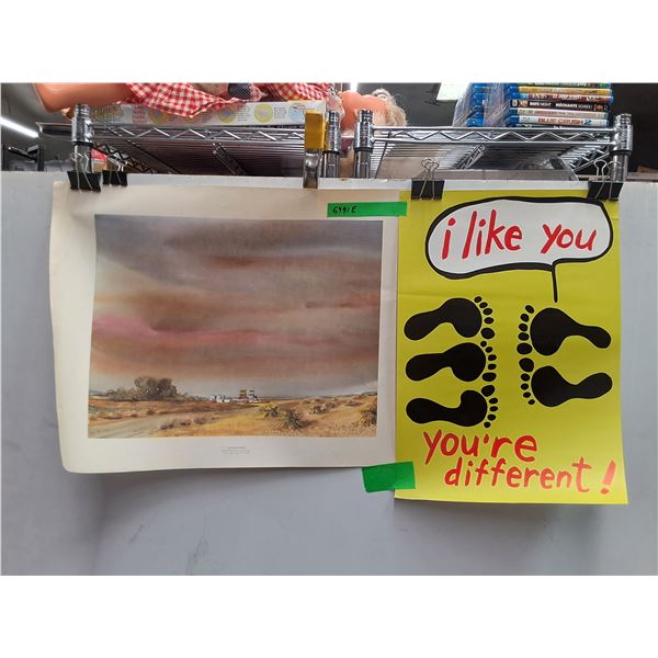 I Like You, You're Different and September Prairie Posters 24" x 19"