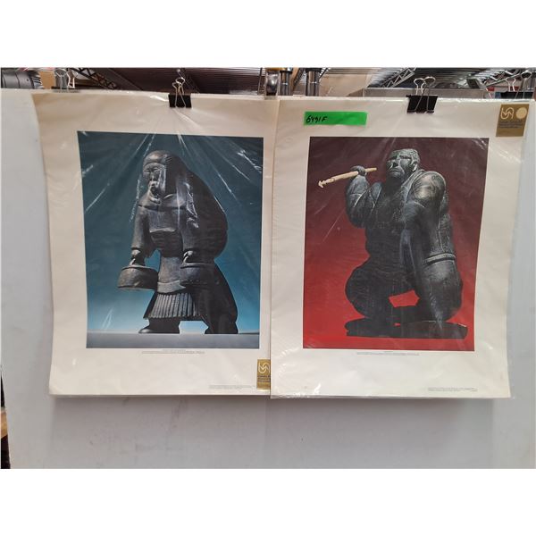 (2) Inuit Posters 23" x 19"