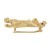 Image 6 : 14K Gold Detailed Textured Florentine Cocker Spaniel Dog w/ Ruby Eye Pin Brooch