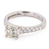 Image 2 : 1.08 ctw G COLOR I1 CLARITY CENTER Diamond 18K White Gold Ring