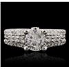 Image 2 : 14KT White Gold 1.87 ctw Diamond Ring