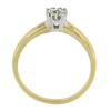 Image 2 : Vintage Retro 14k TT Gold 0.35 ctw Prong Diamond Solitaire Engagement Promise Ri