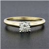 Image 8 : Vintage Retro 14k TT Gold 0.35 ctw Prong Diamond Solitaire Engagement Promise Ri