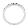 Image 2 : 14k White Gold 0.30 ctw Channel Diamond 2.7mm Petite Stack Wedding Band Ring