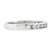 Image 4 : 14k White Gold 0.30 ctw Channel Diamond 2.7mm Petite Stack Wedding Band Ring