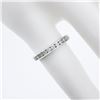 Image 6 : 14k White Gold 0.30 ctw Channel Diamond 2.7mm Petite Stack Wedding Band Ring