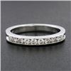 Image 7 : 14k White Gold 0.30 ctw Channel Diamond 2.7mm Petite Stack Wedding Band Ring
