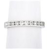 Image 8 : 14k White Gold 0.30 ctw Channel Diamond 2.7mm Petite Stack Wedding Band Ring