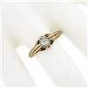 Image 3 : Antique Victorian Rosy Yellow Gold 5mm Rose Cut Diamond Bezel Solitaire Ring