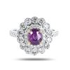 Image 1 : 0.95 ctw UNHEATED Purple Pink KASHMIR Sapphire and 1.06 ctw Diamond 18K Yellow a