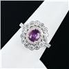 Image 3 : 0.95 ctw UNHEATED Purple Pink KASHMIR Sapphire and 1.06 ctw Diamond 18K Yellow a