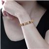 Image 4 : 12.97 ctw Multi-Color Sapphire and 1.08 ctw Diamond 14K Yellow Gold Bracelet