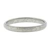Image 4 : Antique 18K White Gold 2.6mm Engraved Textured Work Eternity Stackable Band Ring